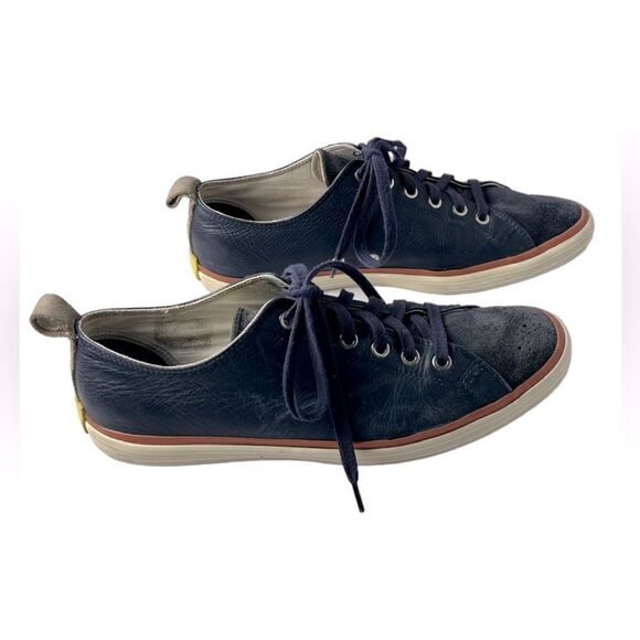Paul Smith’s Bernard Sneakers in Navy Leather/Suede Good Pre-Owned Condition Sz8 - Picture 4 of 5